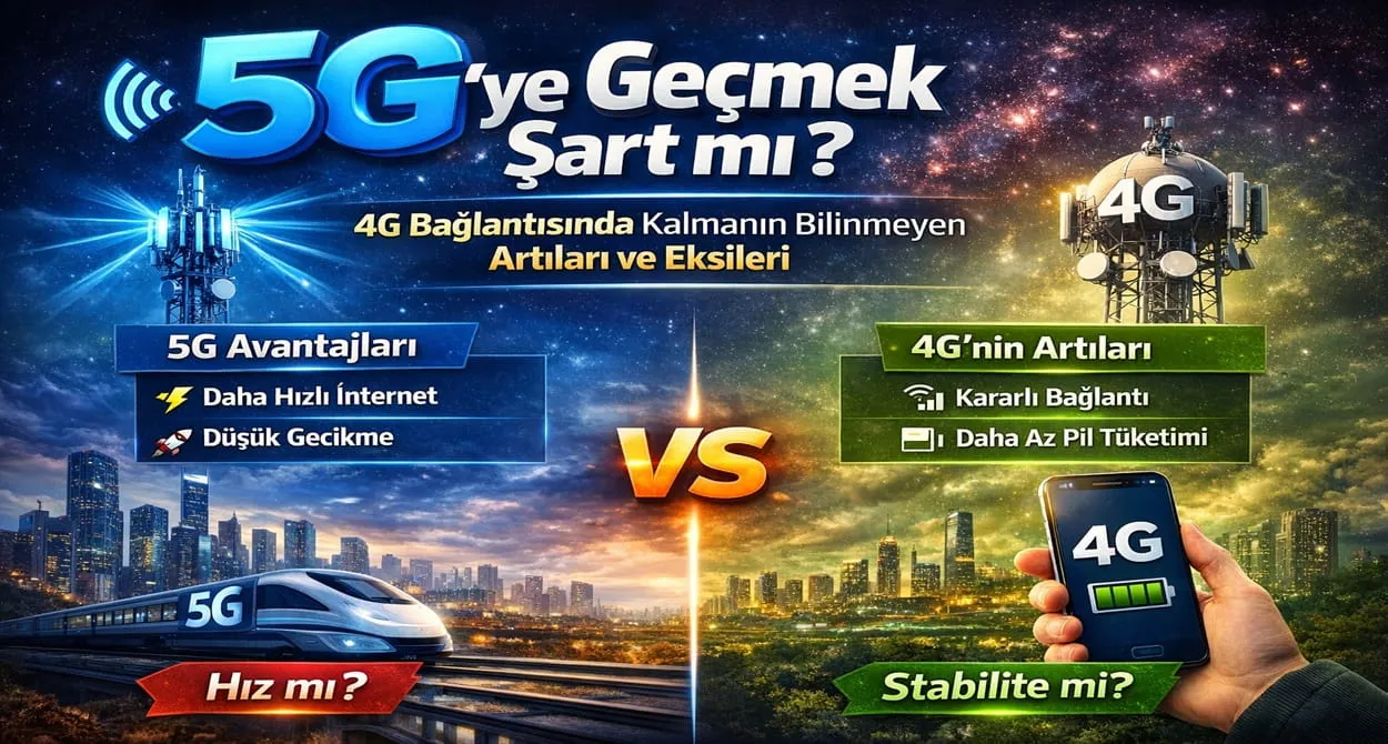 5G’ye Geçmek Şart mı? 4G Bağlantısında Kalmanın Bilinmeyen Artıları ve Eksileri