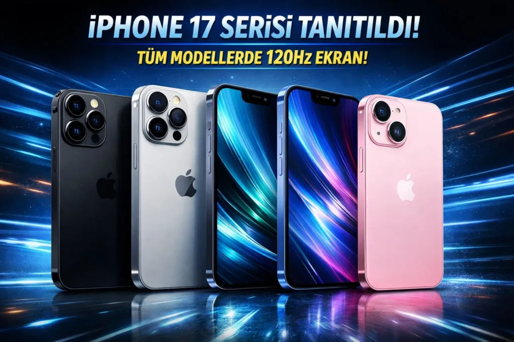 Apple iPhone 17 serisini tanıttı: Tüm modellere 120Hz ekran geldi