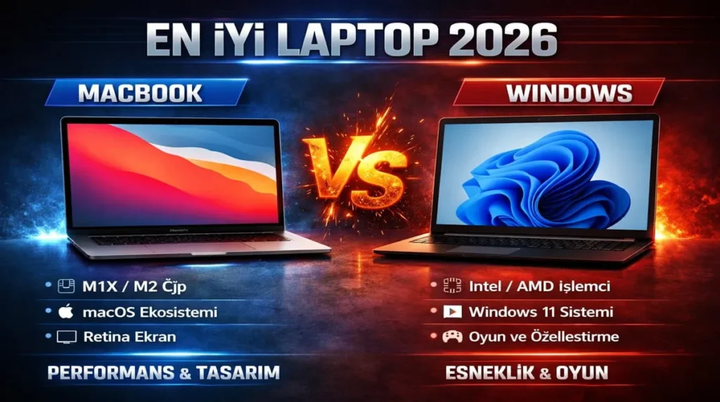 En İyi Laptop 2026: MacBook vs Windows Karşılaştırma