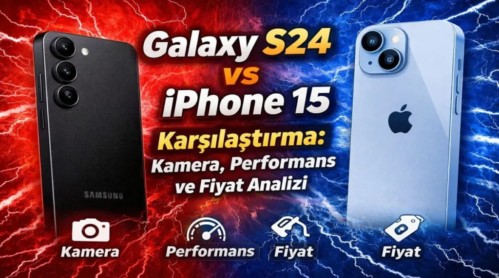 Galaxy S24 vs iPhone 15 Karşılaştırma: Kamera, Performans ve Fiyat Analizi