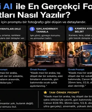 Gemini AI ile En Gerçekçi Fotoğraf Promptları Nasıl Yazılır?