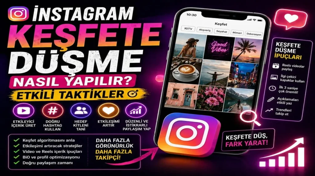 İnstagram Keşfete Düşme Nasıl Yapılır? Etkili Taktikler