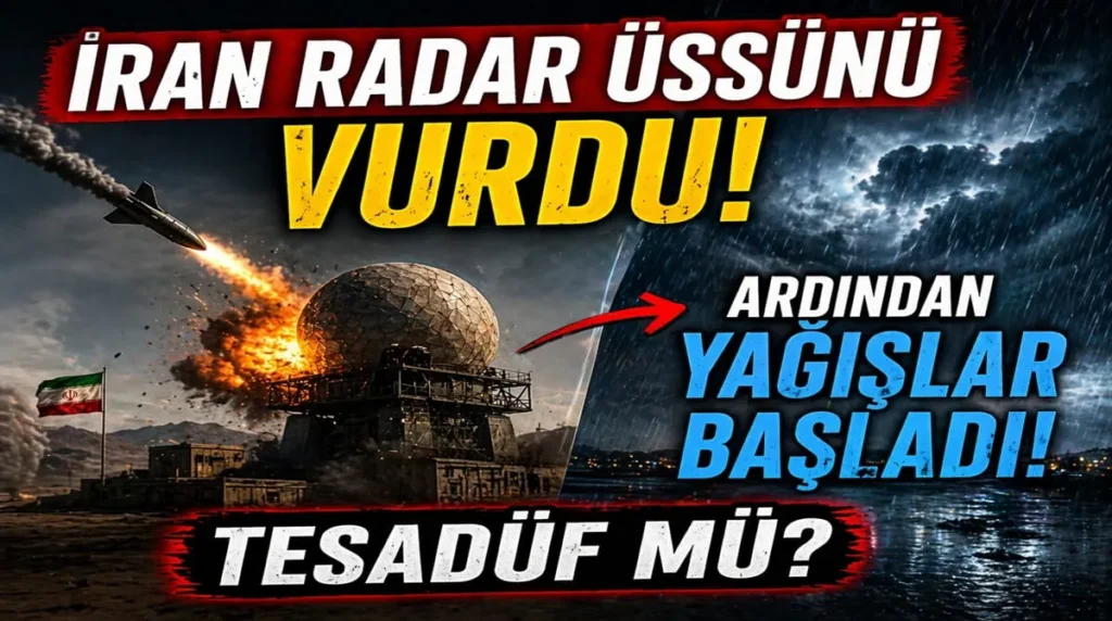 İran Radar Üssünü Vurdu, Ardından Yağışlar Başladı! Tesadüf mü?