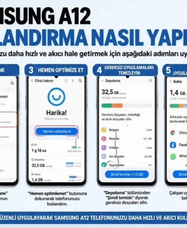 Samsung A12 Hızlandırma Nasıl Yapılır?