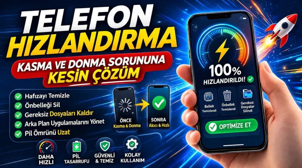Telefon Hızlandırma Kasma ve Donma Sorununa Kesin Çözüm