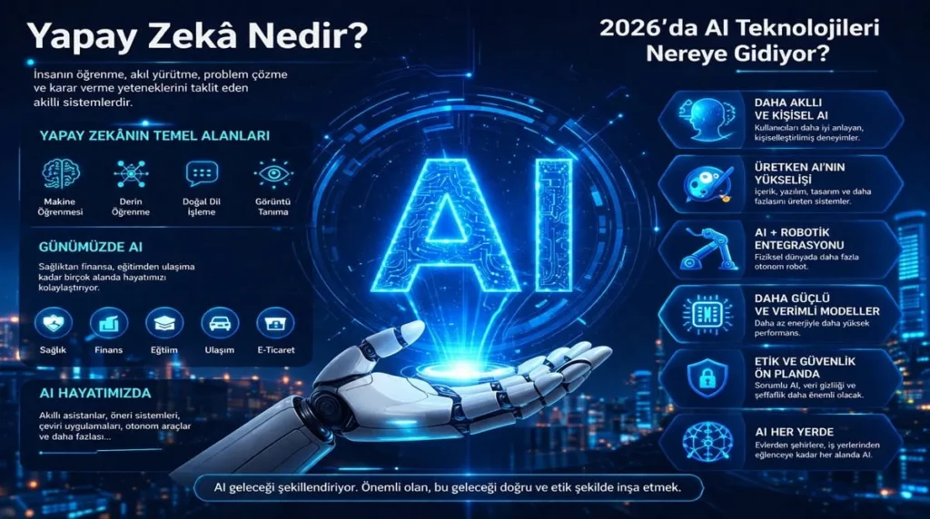Yapay Zekâ Nedir? 2026’da AI Teknolojileri Nereye Gidiyor?
