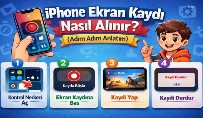 iPhone Ekran Kaydı Nasıl Alınır? (Adım Adım Anlatım)